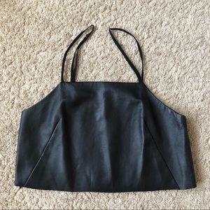 Leather crop top🔴 Labor Day Sale